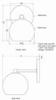 Renwil® Atia Powder Coated Matte Black Wall Scone-5