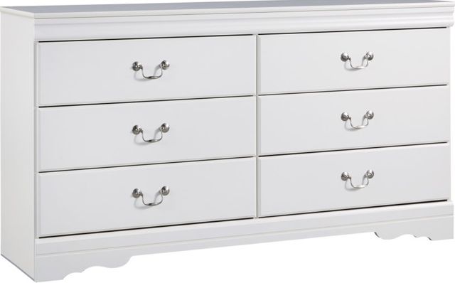 Signature Design by Ashley® Anarasia 6-Piece Cottage White Twin Youth Sleigh Headboard Bed Set-2