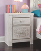 Signature Design by Ashley® Paxberry Whitewash 2-Drawer Nightstand-4
