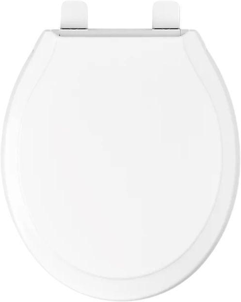 KOHLER® Rutledge® White Nightlight Readylatch® Quiet-Close™ Round-Front Toilet Seat-2