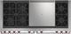 Wolf® 60" Stainless Steel Pro Style Dual Fuel Range and French Top-1