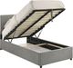 Coaster® Reeves Gray Youth Twin Hydraulic Storage Panel Bed-4