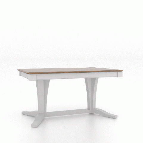 Canadel Customizable Gourmet 60" VR Trestle Base Dining Table -1