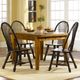Liberty Furniture Treasures 5-Piece Rustic Black/Rustic Oak Optional Retractable Table Set-1
