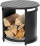 Napoleon Black Round Firepit Side Table-5