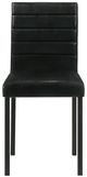 Coaster® Garza 4-Piece Black Upholstered Dining Side Chair Set-3