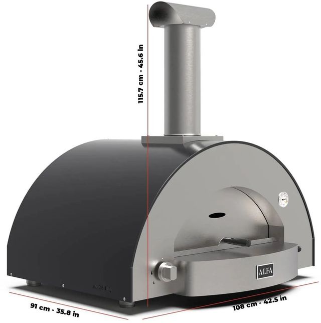 Alfa Classico Ardesia Grey Pizza Oven -1