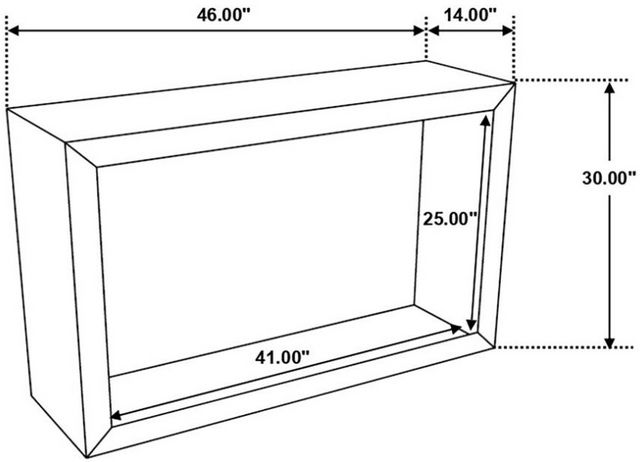 Coaster® Benton Natural Sofa Table-4