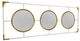 A & B Home Gold/White Frame Mirror-0