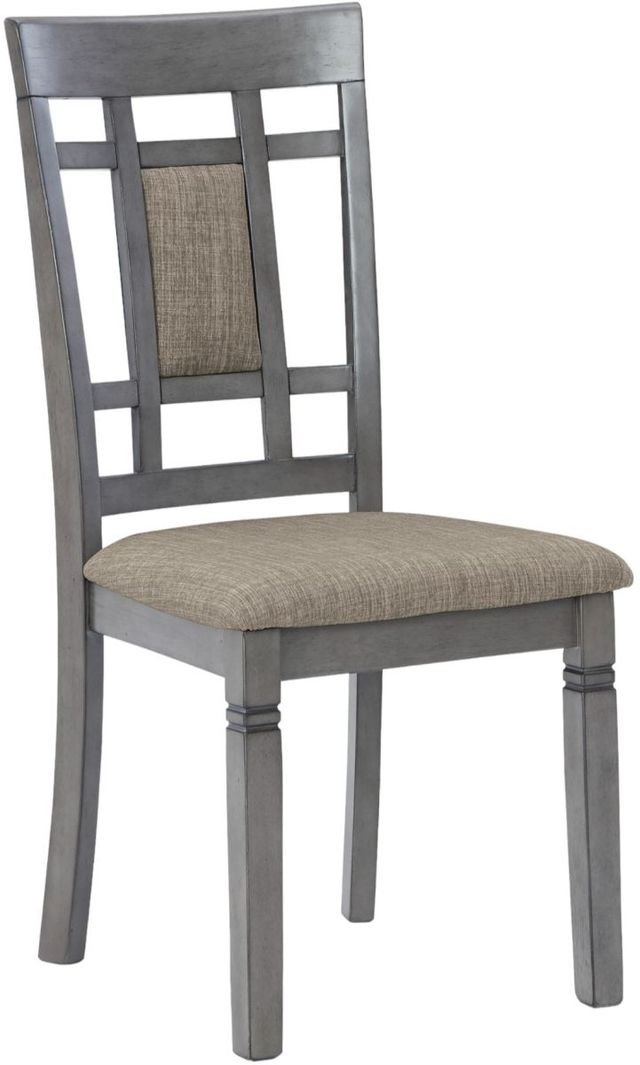 Signature Design by Ashley® Jayemyer 7-Piece Charcoal Gray Dining Table Set-2