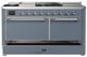 Ilve® Majestic III 60" Blue Gray Pro Style Dual Fuel Natural Gas Range with Griddle and Chrome Trim-2