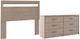 Signature Design by Ashley® Flannia 2-Piece Gray Queen Panel Headboard Bed Set-0