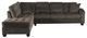 Homelegance® Emilio 2-Piece Chocolate Sectional with Chaise-2