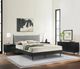 Armen Living Artemio 4-Piece Black King Panel Bedroom Set-1