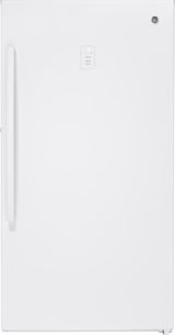 GE® 33" 17.3 Cu. Ft. White Upright Freezer