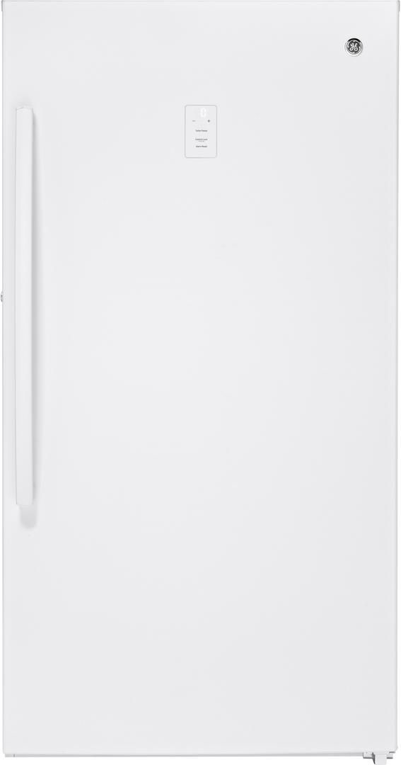 GE® 33" 17.3 Cu. Ft. White Upright Freezer-0