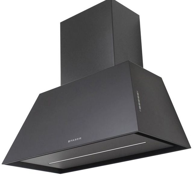 Faber Chloe 28" Painted Black Wall Mounted Range Hood-0