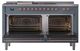 Ilve® Nostalgie II Noblesse 60'' Blue Gray Pro Style Dual Fuel Range with Copper Trim-1