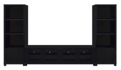 Coaster® Jupiter Black Entertainment Center