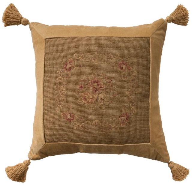 Nourison Home™ Mina Victory Vintage Pillow Olive 18"x18" Throw Pillow-0