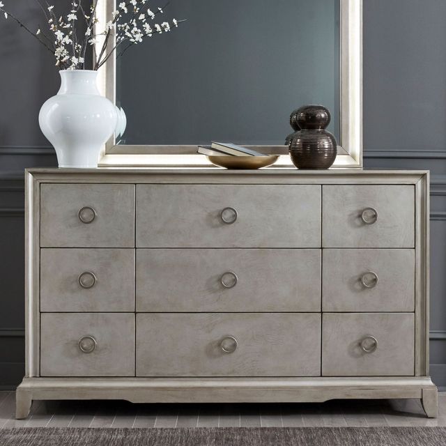 Liberty Furniture Montage 4-Piece Platinum King Bedroom Set-2
