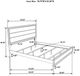 Coaster® Valen 4-Piece Light Taupe Eastern King Panel Bedroom Set-2