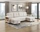 Homelegance® Robinson 4-Piece Beige U-Shape Sectional and Chaise-1
