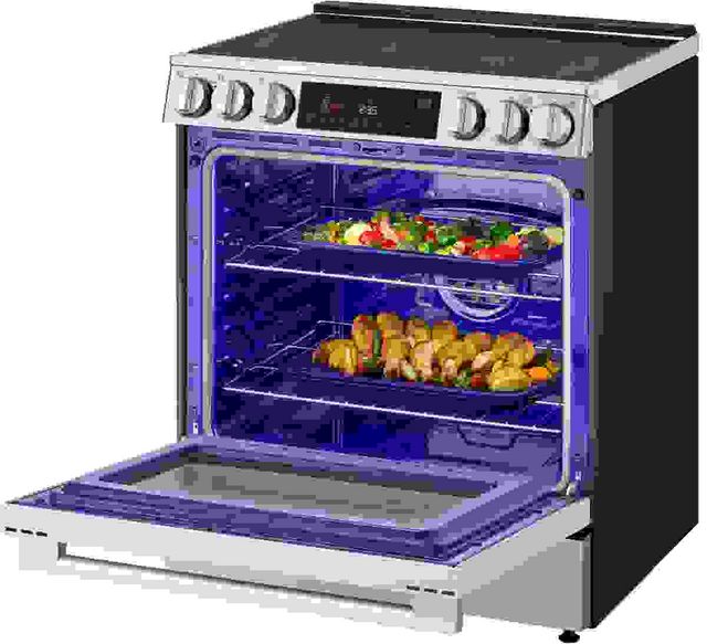 LG 30" PrintProof™ Stainless Steel Smart InstaView® Glass-Top Slide In Electric Range with ProBake Convection®-13