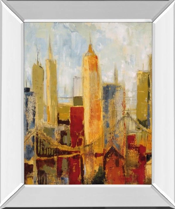 Classy Art Metro Heights Details I by Dupre Mirror Framed Wall Art-1