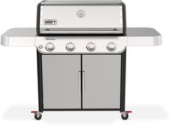 Weber® Genesis S-415 4-Burner Stainless Steel Freestanding Liquid Propane Gas Grill