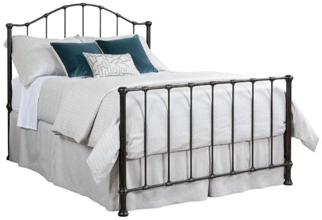 Kincaid® Foundry Garden Black Queen Metal Bed-0