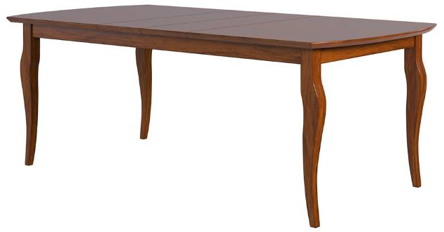 Country View Woodworking Customizable Arlington Red Oak Top 48" Dining Table with 4-Leaves and Brown Maple Base