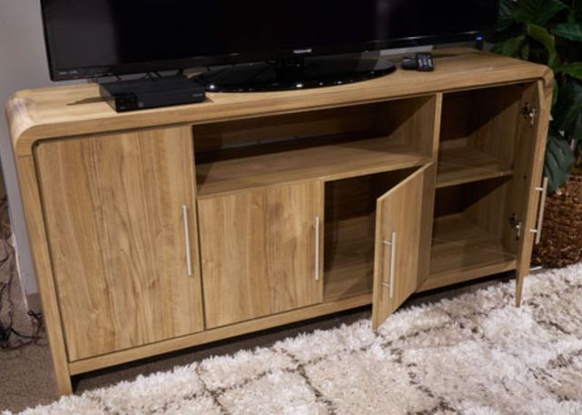 Signature Design by Ashley® Dovander Brown Extra Large TV Stand-1