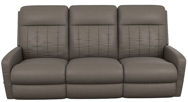 La-Z-Boy® Finley Otter Leather Manual Wall Reclining Sofa-1