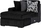 Signature Design by Ashley® Midnight-Madness 4-Piece Onyx U-Shape Chaise Sectional-2