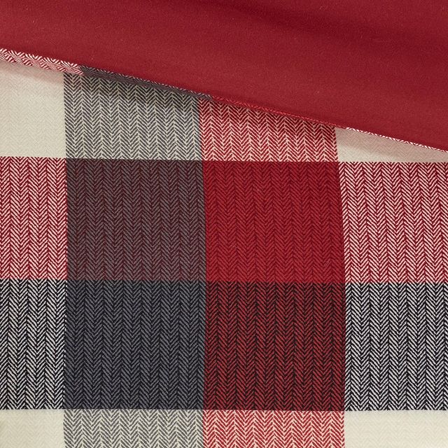 Olliix by Madison Park 6 Piece Red Full/Queen Ridge Herringbone Duvet Cover Set-4