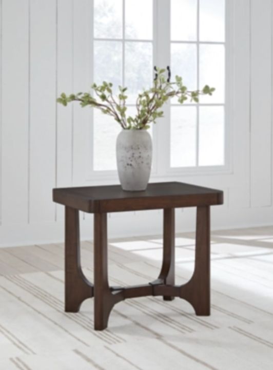 Signature Design by Ashley® Korestone Dark Brown Rectangular End Table-4