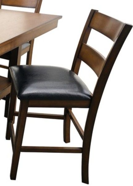 American Wholesale Furniture Pendleton 5-Piece Dark Cherry Pub Counter Table Set-2