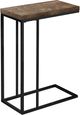 Monarch Specialties Inc. Brown Reclaimed Wood C Table with Black Metal Base-0