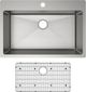 Elkay Crosstown® 2-Piece Polished Satin 33" x 22" x 9" 1-Hole Single Bowl Dual Mount Sink Set-1