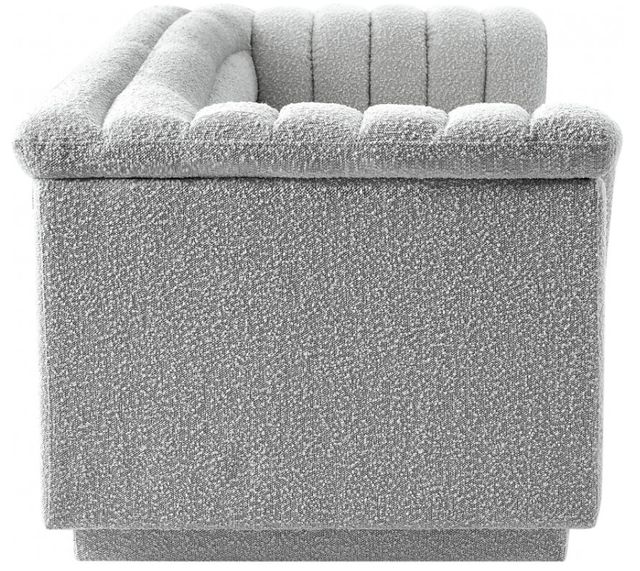 Meridian Furniture Cascade Gray Boucle Fabric Sofa-2