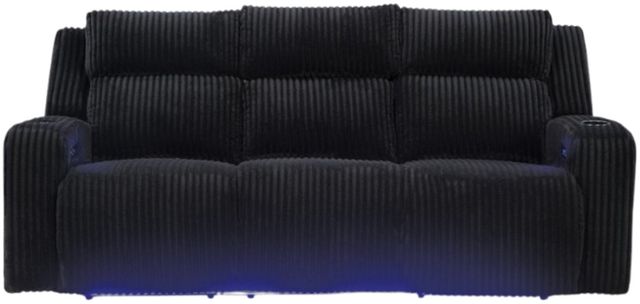 Signature Design by Ashley® TwinBrooke Black Power Reclining Sofa-1