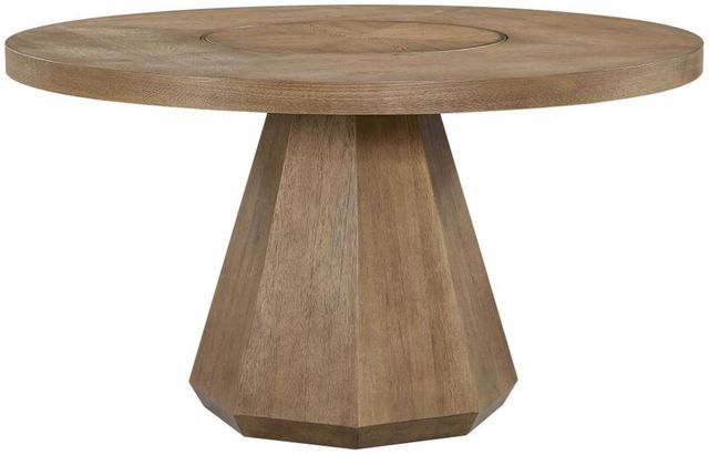 Bernards Elure Latte Complete Round Dining Table with Lazy Susan-0