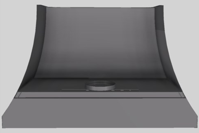 Vent-A-Hood® Designer Series 48" Gunsmoke Wall Mounted Range Hood-3