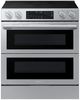 Samsung Bespoke 30" Fingerprint Resistant Stainless Steel Smart Slide-in Electric Range with Flex Duo™ Oven-0