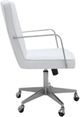 Modus Furniture One Brushed Stainless Steel/White Office Chair-2