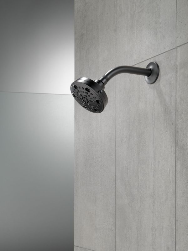 Delta Universal Showering Matte Black H2Okinetic® 5-Setting Contemporary Shower Head-2
