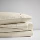 Olliix by Beautyrest Ivory Full 400 Thread Count Wrinkle Resistant Cotton Sateen Sheet Set-2