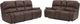 Elements International Atlantis 2-Piece Heritage Brown Power Reclining Living Room Reclining Seating Set-0