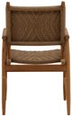 Dovetail Furniture Araya 2-Piece Light Brown Wicker/Wooden Outdoor Dining Chair Set-3